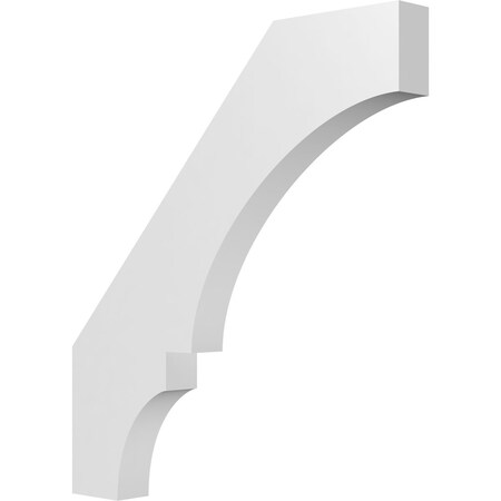 Ekena Millwork 3 1/2-in. W x 32-in. D x 36-in. H Balboa Architectural Grade PVC Knee Brace BRCP035X32X36BOA